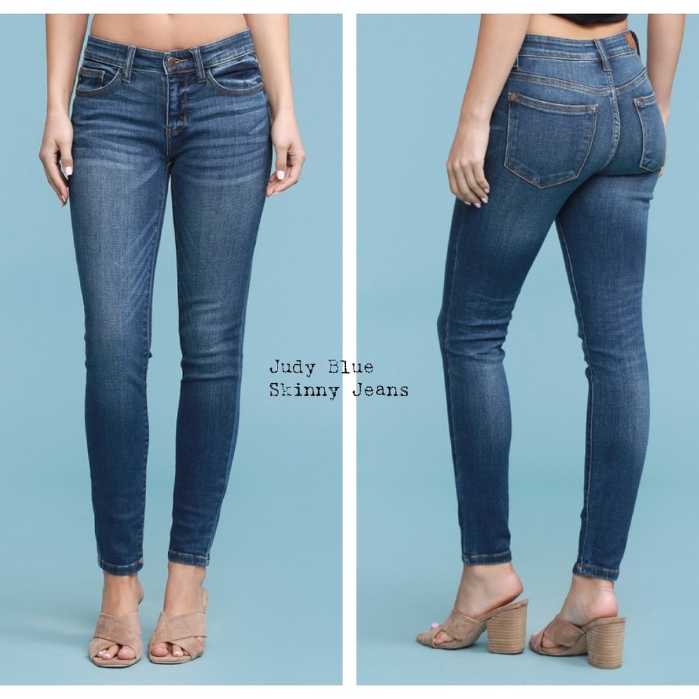 Judy Blue Skinny Mid Rise Jeans